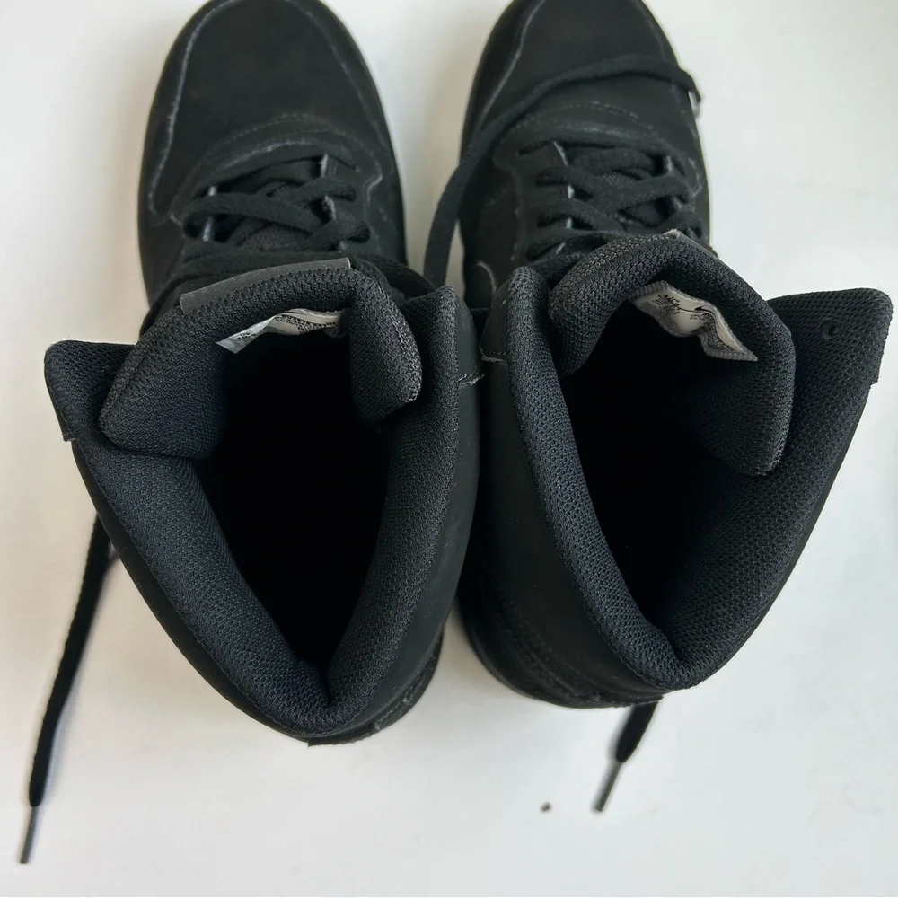 Nike Ebernon High Top Mid SE Triple Black Men's Basketball Athletic Shoes Gym